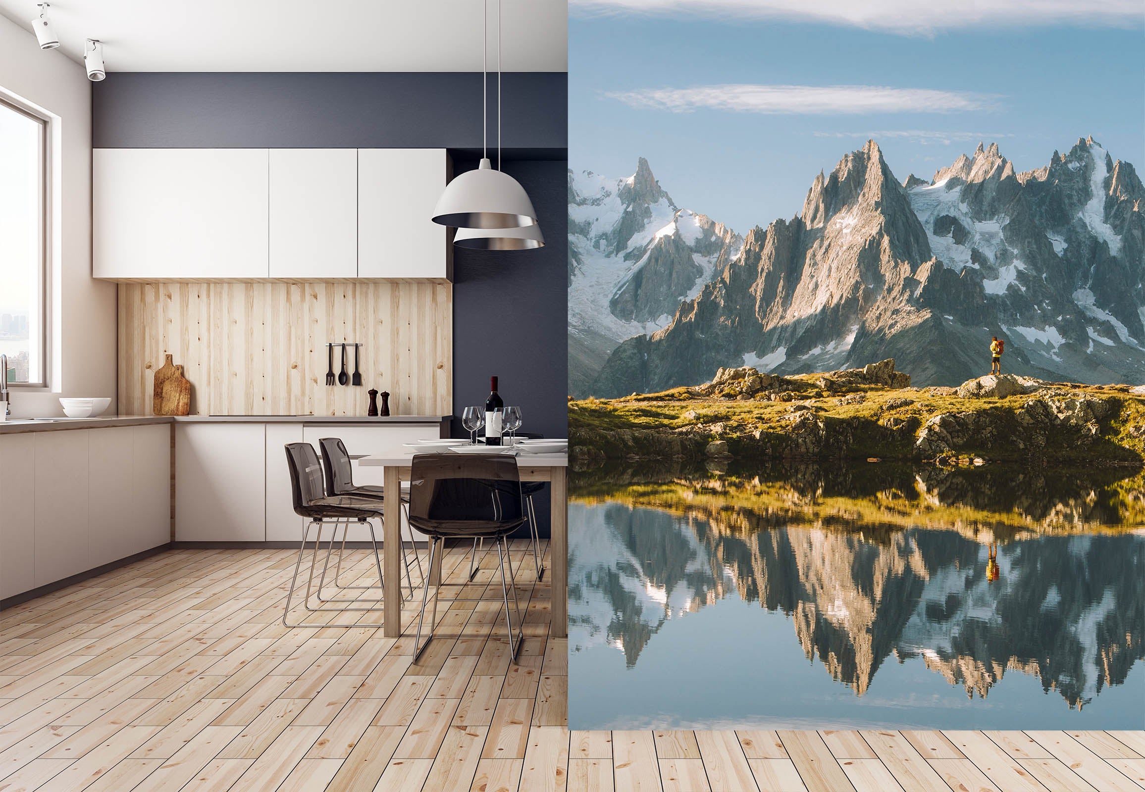 3D Mountain Lake 1010 Wall Murals