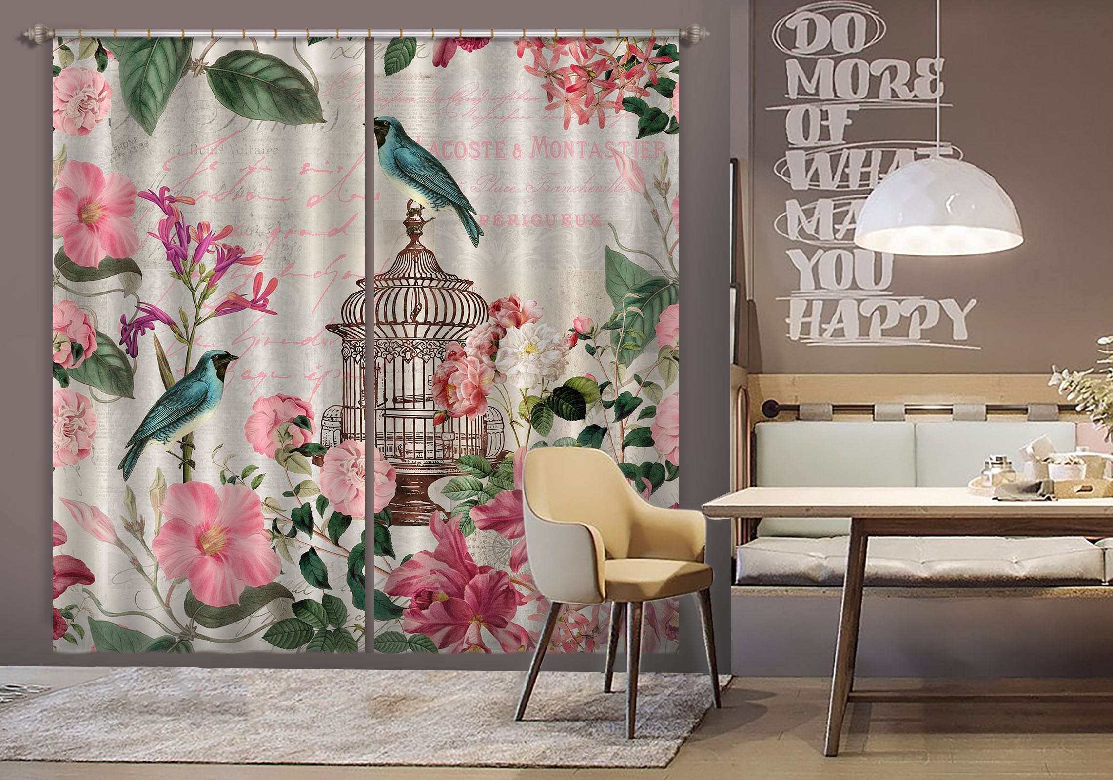 3D Bircage Master 042 Andrea haase Curtain Curtains Drapes Wallpaper AJ Wallpaper 