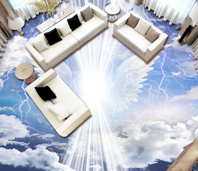 3D Dazzling Sky Floor Mural Wallpaper AJ Wallpaper 2 