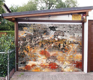 3D Graffiti Warriorrs 329 Garage Door Mural Wallpaper AJ Wallpaper 