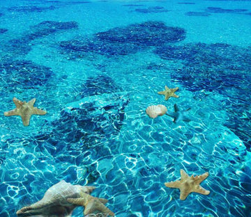 3D Starfish And Couch Floor Mural Wallpaper AJ Wallpaper 2 