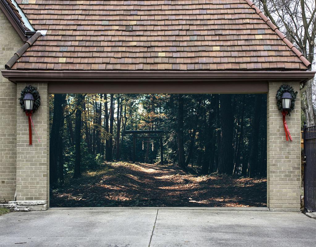 3D Dense Lush Forest 151 Garage Door Mural Wallpaper AJ Wallpaper 