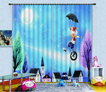 3D Clown Juggler 438 Curtains Drapes Wallpaper AJ Wallpaper 