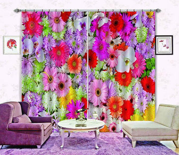 3D Dense Flowers 674 Curtains Drapes Wallpaper AJ Wallpaper 