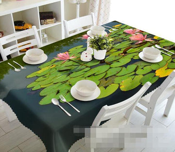 3D Lake Lotus Flowers 1030 Tablecloths Wallpaper AJ Wallpaper 