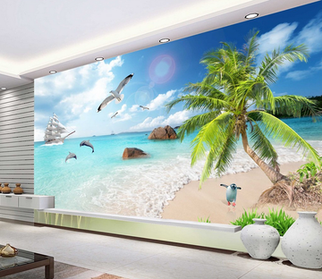 Romantic Beach Landscape Wallpaper AJ Wallpaper 2 