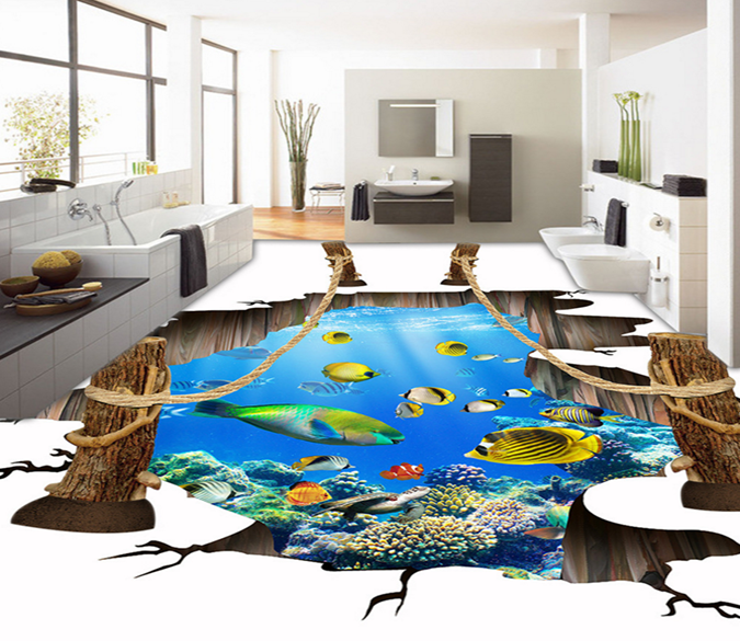 3D Coral 175 Floor Mural Wallpaper AJ Wallpaper 2 