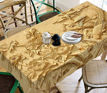 3D Delicate Carvings 169 Tablecloths Wallpaper AJ Wallpaper 