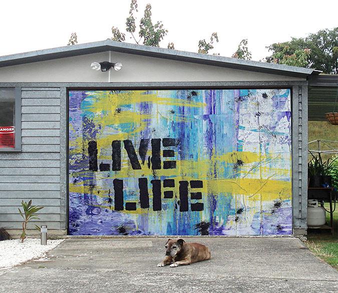 3D Graffiti Slogan 93 Garage Door Mural Wallpaper AJ Wallpaper 