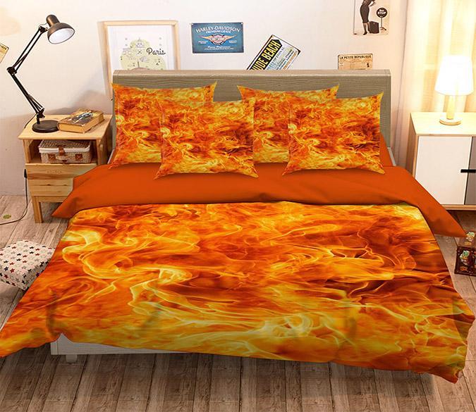 3D Burning Flame 263 Bed Pillowcases Quilt Wallpaper AJ Wallpaper 