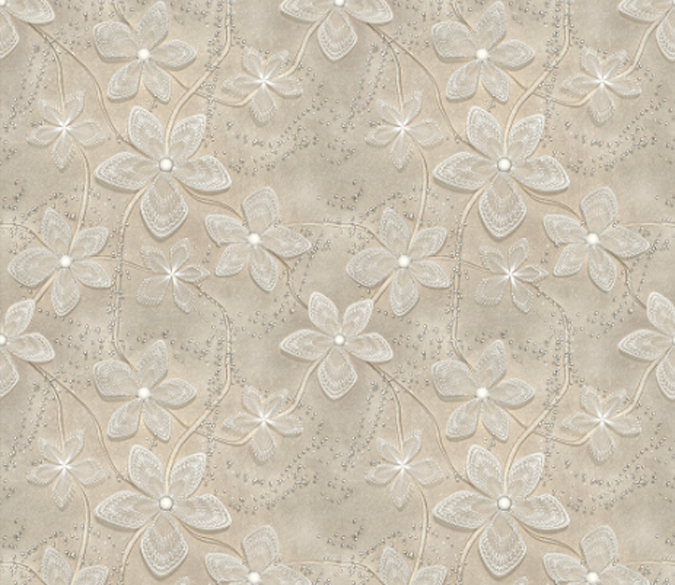 3D Lace Flower Floor Mural Wallpaper AJ Wallpaper 2 