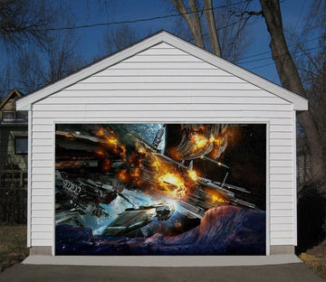 3D Space Explosion 366 Garage Door Mural Wallpaper AJ Wallpaper 