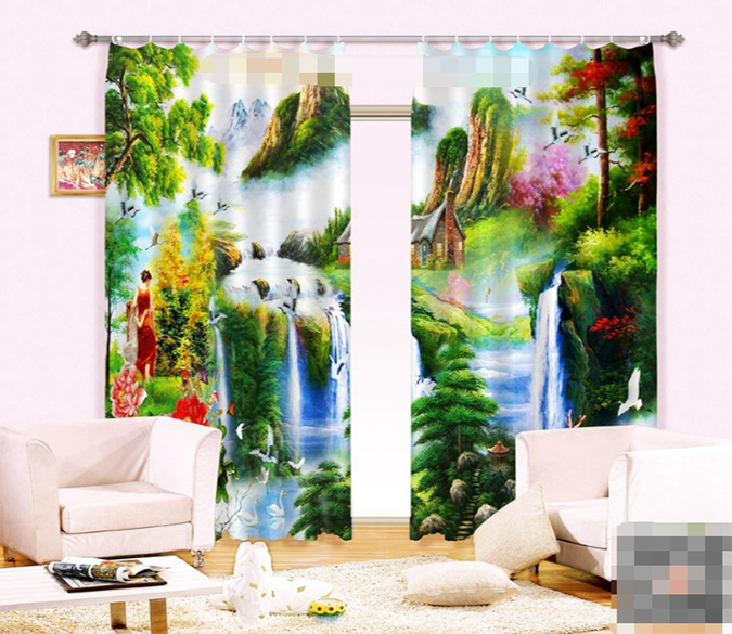 3D Fairyland 1136 Curtains Drapes Wallpaper AJ Wallpaper 