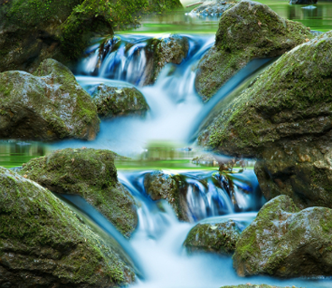 3D Flowing Stream Floor Mural Wallpaper AJ Wallpaper 2 