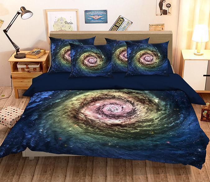 3D Rotating Nebula 167 Bed Pillowcases Quilt Wallpaper AJ Wallpaper 