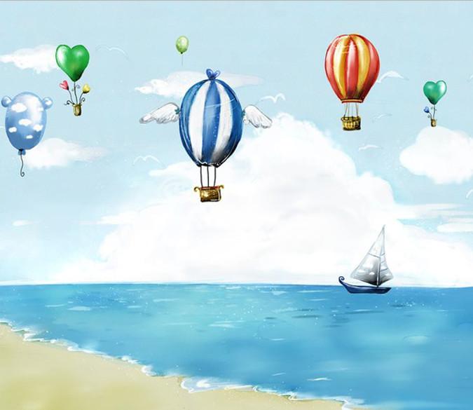 Flying Balloons Wallpaper AJ Wallpaper 