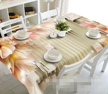 3D Flowers Stripes 1078 Tablecloths Wallpaper AJ Wallpaper 