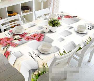 3D Flowers Branches 1067 Tablecloths Wallpaper AJ Wallpaper 