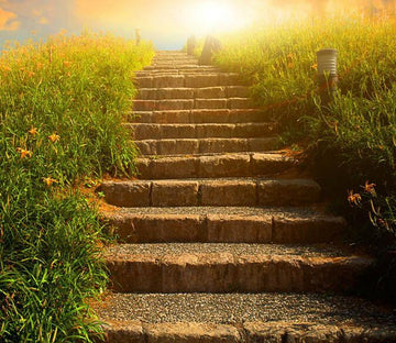 3D Stone Stairs Floor Mural Wallpaper AJ Wallpaper 2 