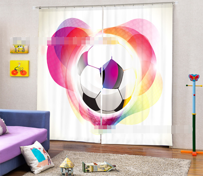 3D Shining Football 2004 Curtains Drapes Wallpaper AJ Wallpaper 