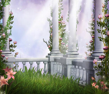 Flowers And Pillars Wallpaper AJ Wallpaper 