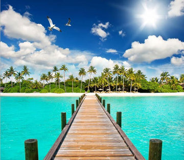 Island Wooden Bridge 3 Wallpaper AJ Wallpaper 