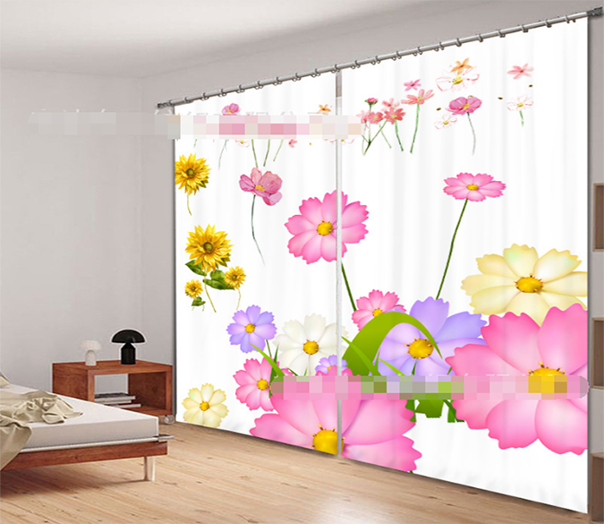 3D Pretty Flowers 930 Curtains Drapes Wallpaper AJ Wallpaper 