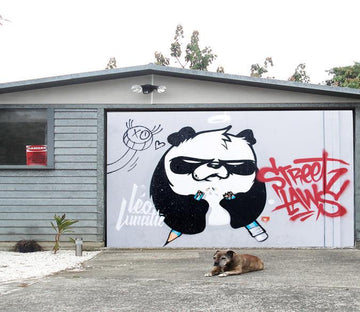 3D Graffiti Funny Bear 414 Garage Door Mural Wallpaper AJ Wallpaper 