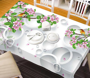 3D Flowers Branch Birds 293 Tablecloths Wallpaper AJ Wallpaper 