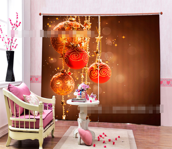 3D Fantastic Decorative Balls 2011 Curtains Drapes Wallpaper AJ Wallpaper 