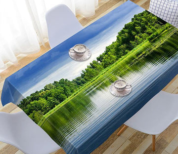 3D Lakeside Forest 279 Tablecloths Wallpaper AJ Wallpaper 