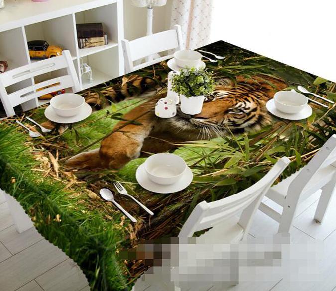 3D Tiger 996 Tablecloths Wallpaper AJ Wallpaper 