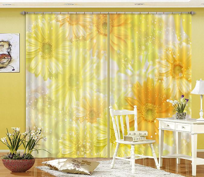 3D Bright Flowers 60 Curtains Drapes Wallpaper AJ Wallpaper 