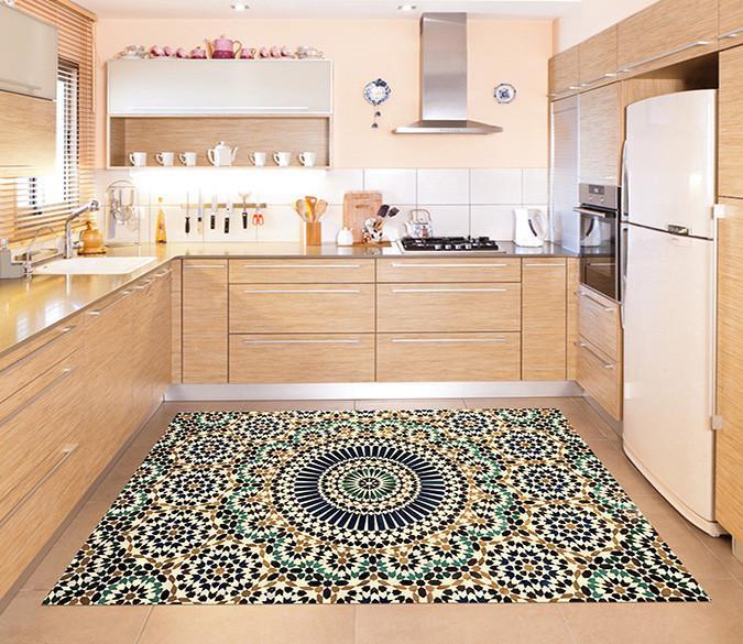 3D Slices Pattern 688 Kitchen Mat Floor Mural Wallpaper AJ Wallpaper 