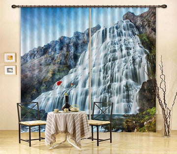 3D Flowing Waterfall Curtains Drapes Wallpaper AJ Wallpaper 