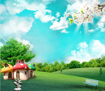 Mushroom Houses 2 Wallpaper AJ Wallpaper 