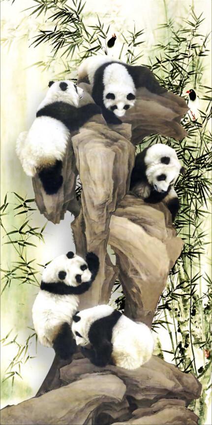 Climbing Pandas Wallpaper AJ Wallpaper 2 