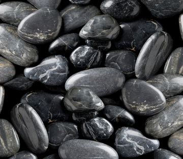 3D Black Pebbles Floor Mural Wallpaper AJ Wallpaper 2 