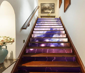 3D Sky Color Lightning 1115 Stair Risers Wallpaper AJ Wallpaper 