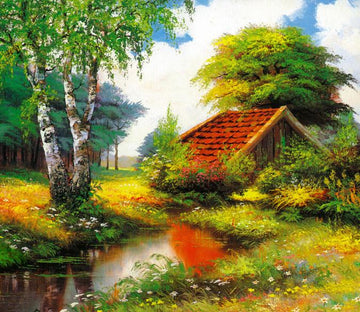 Hidden Cottage Wallpaper AJ Wallpaper 