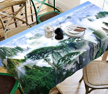 3D Foggy Mountains 269 Tablecloths Wallpaper AJ Wallpaper 