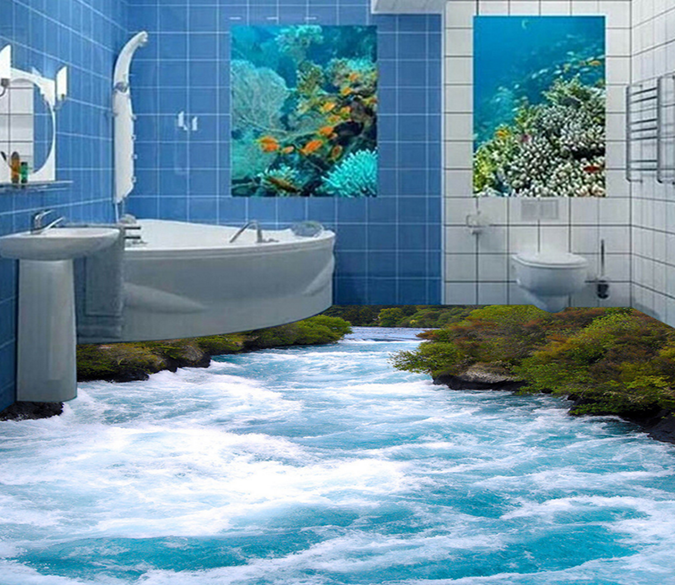 3D Lake Waterr 177 Floor Mural Wallpaper AJ Wallpaper 2 