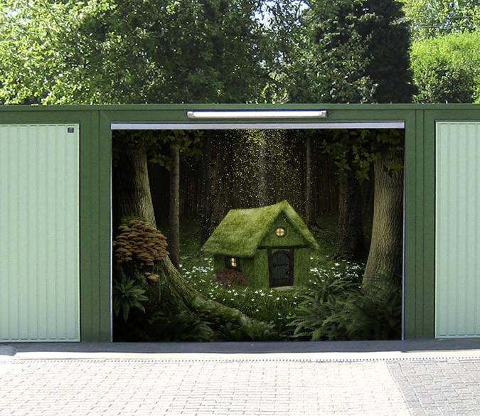 3D Forest Grass House 333 Garage Door Mural Wallpaper AJ Wallpaper 