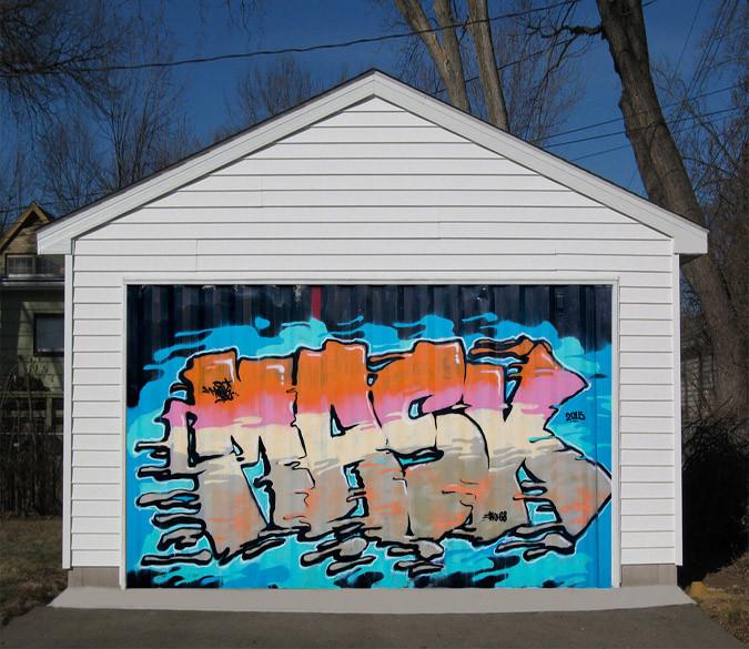 3D Graffiti Word 458 Garage Door Mural Wallpaper AJ Wallpaper 