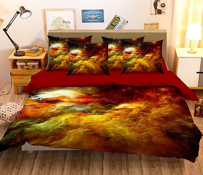 3D Colorful Sky Clouds 162 Bed Pillowcases Quilt Wallpaper AJ Wallpaper 