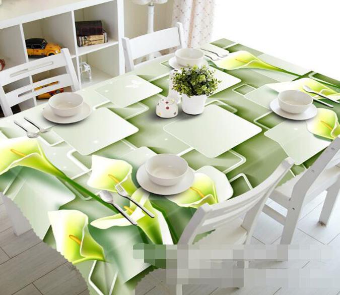 3D Flowers Squares 1049 Tablecloths Wallpaper AJ Wallpaper 