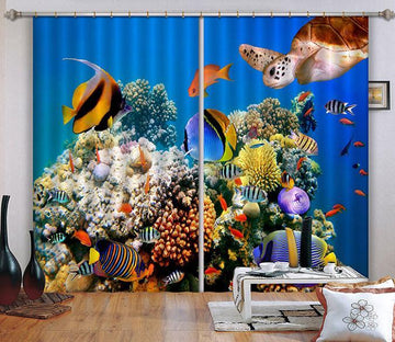 3D Ocean World 135 Curtains Drapes Wallpaper AJ Wallpaper 