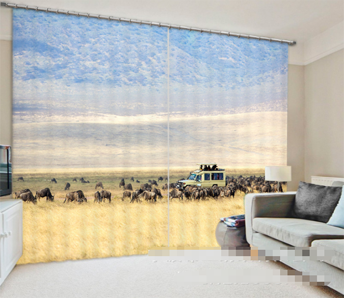 3D Wilderness Animals 1007 Curtains Drapes Wallpaper AJ Wallpaper 