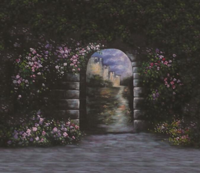 Stones Arch Door Wallpaper AJ Wallpaper 