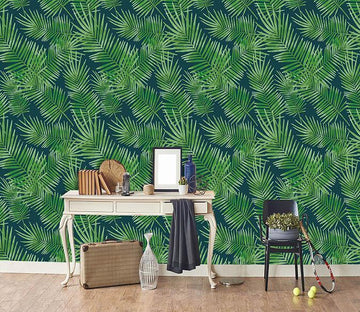 3D Green Leaves 042 Wallpaper AJ Wallpaper 